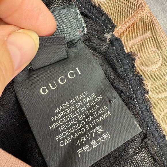 Gucci Floral Metallic Lace Tights Small - Picture 7 of 10